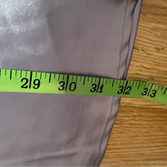 NEW Area Stars Slate Blue Elegant Satin Midi Skirt Size Large NWT - Picture 7 of 7